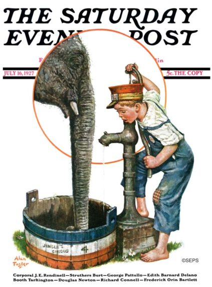 1927-07-16 Watering the Elephant