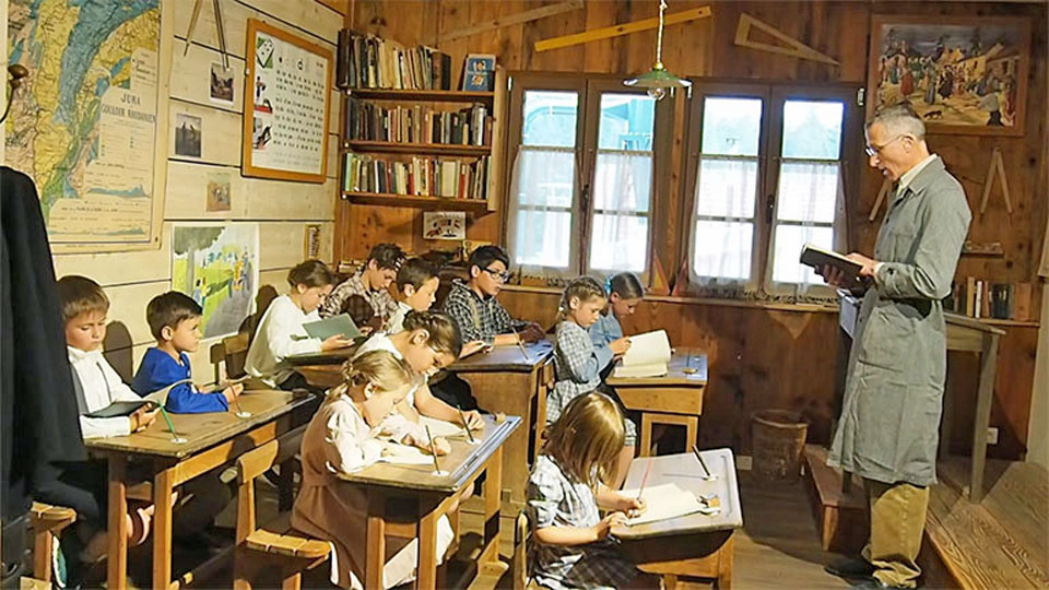 musée Vie d'Antan à Montlebon - La dictée