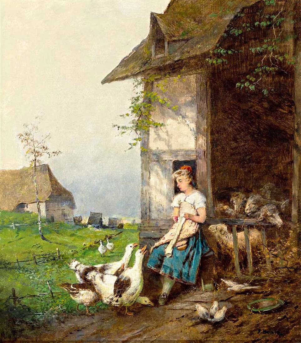 Knitting goose keeper