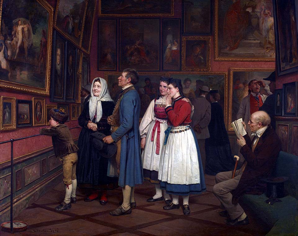 Paysans au musée - 1867