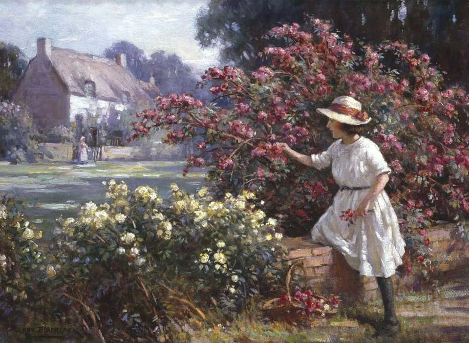 Picking roses