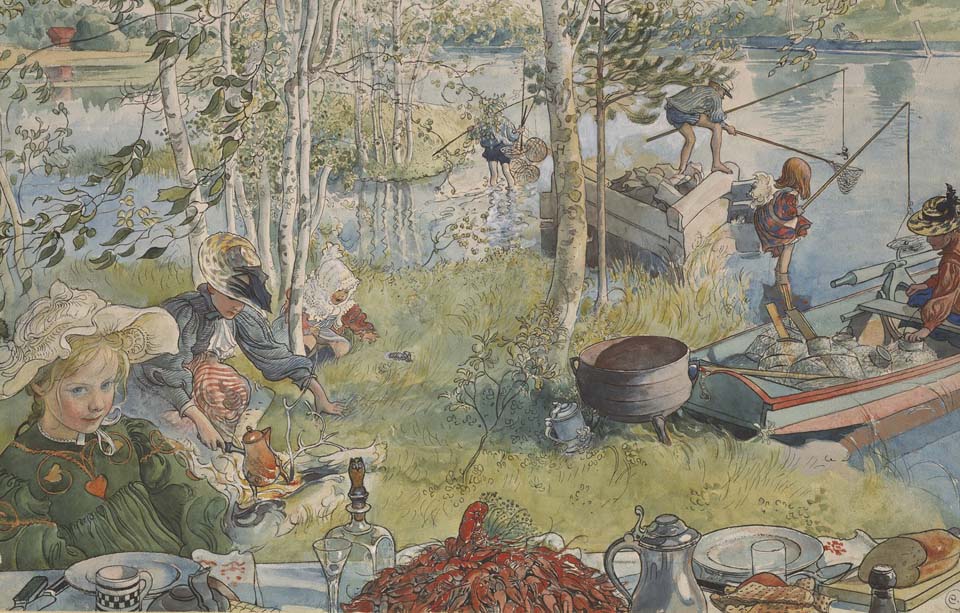 La pêche aux écrevisses - 1894