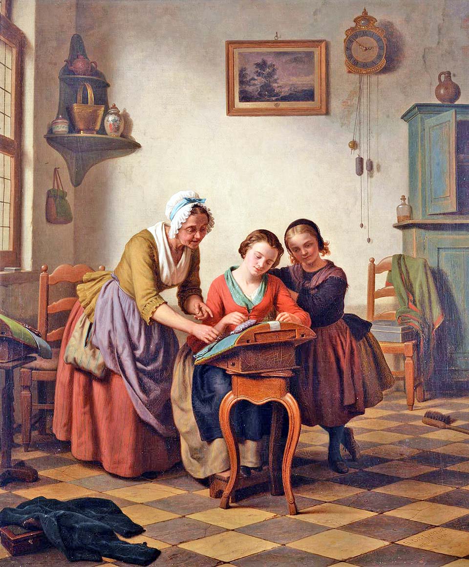 The sewing lesson