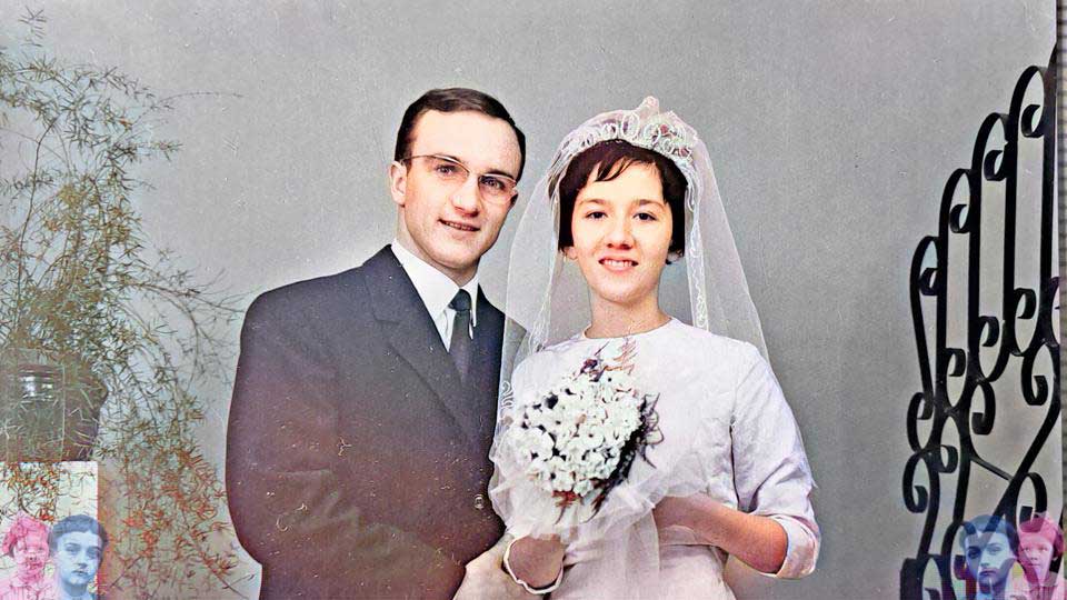 mariage de René et Fernande - 16 mars 1963