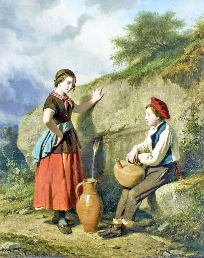Children at the well