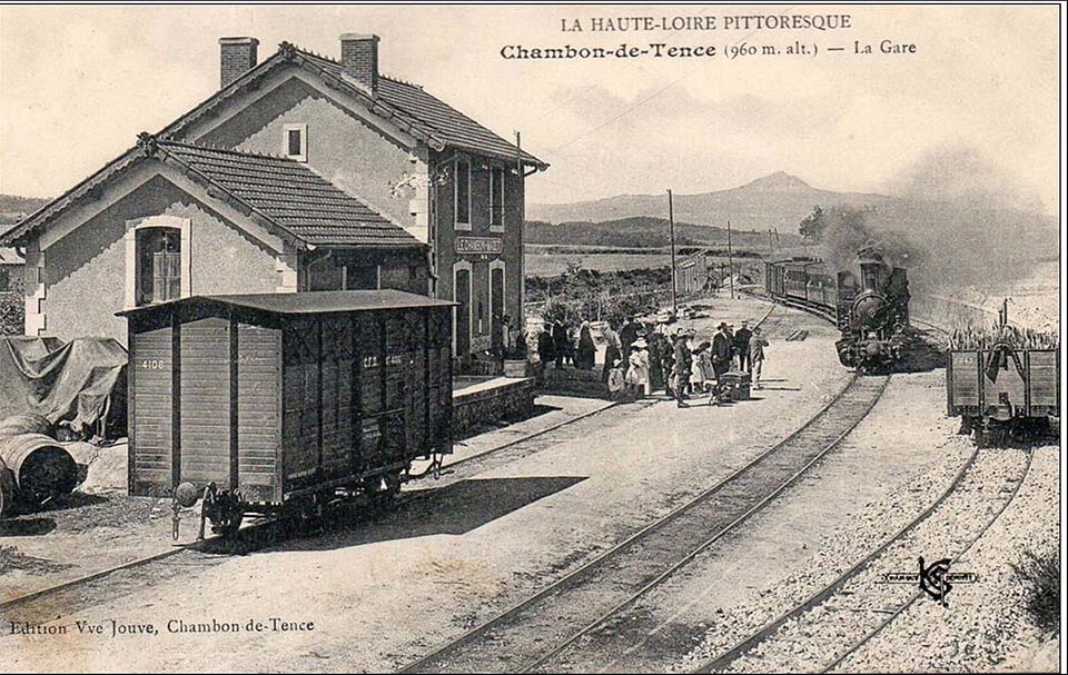 Arrivée en train à la gare du Chambon-sur-Lignon