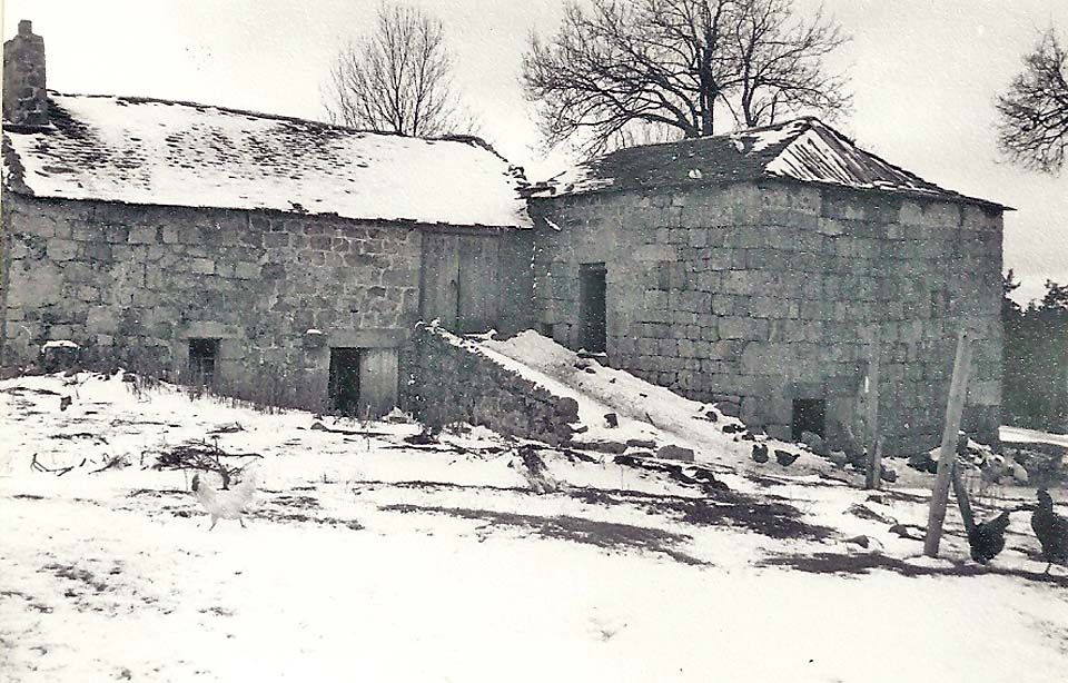 La ferme de Drevet en décembre 1961