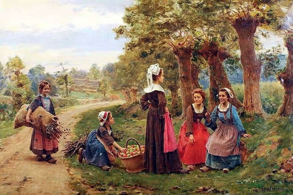 Women in a garden