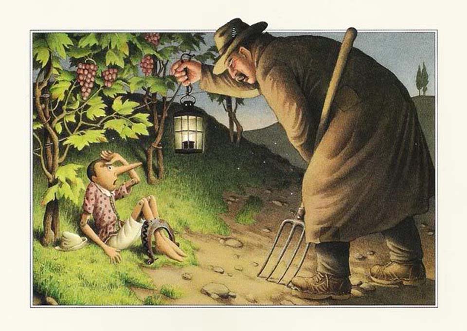 Les aventures de Pinocchio illustré par Roberto Innocenti