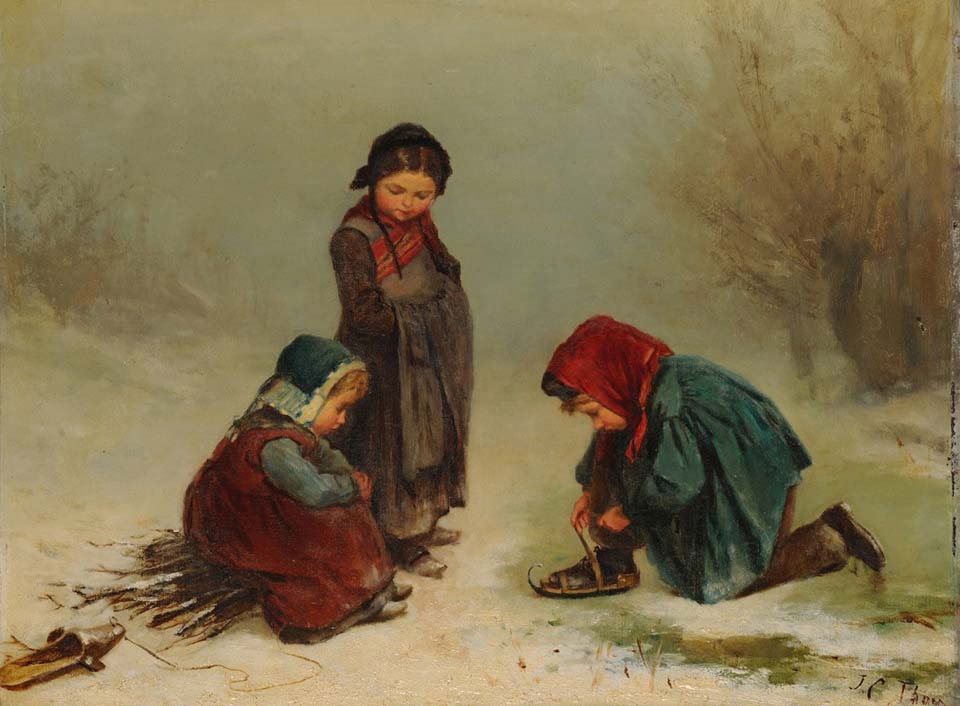 Portrait of children in a wood