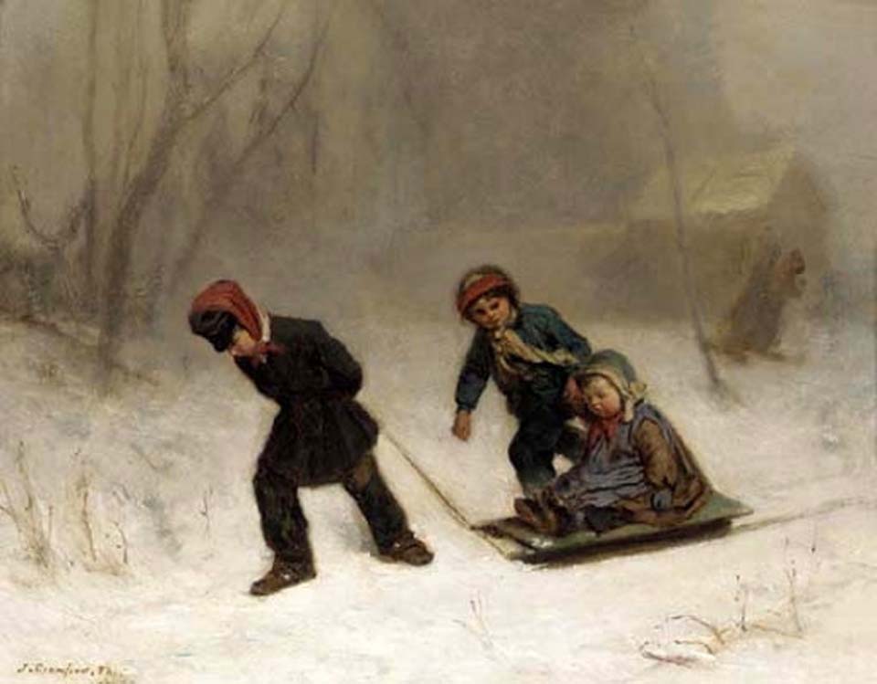 Returning from the wood in winter