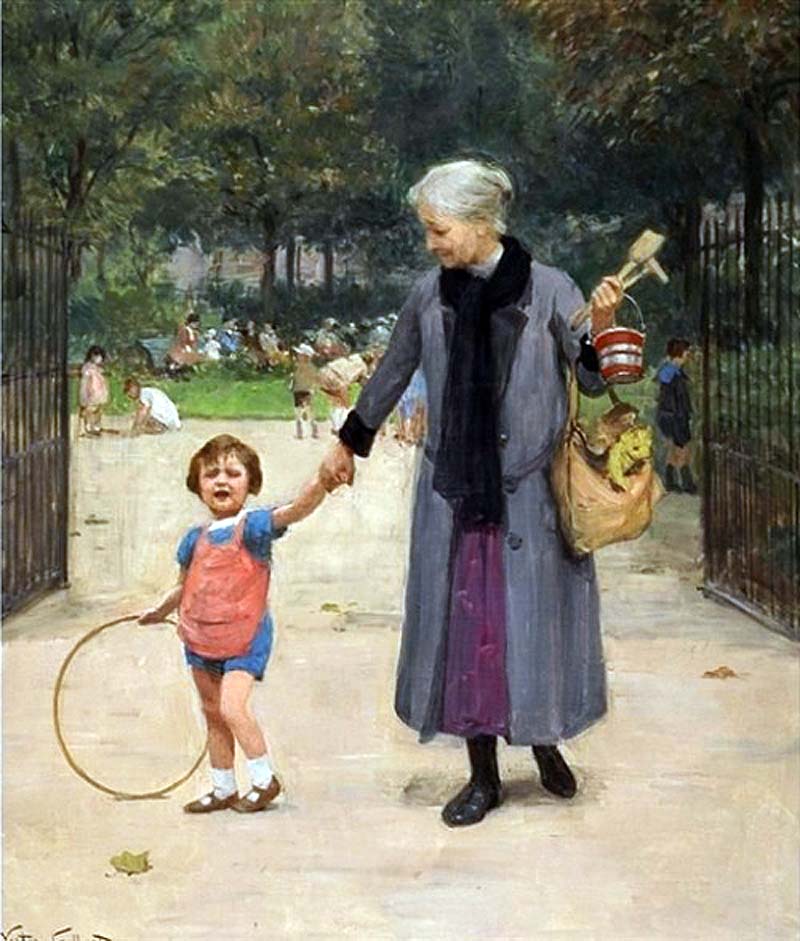 In the park with Grandmother