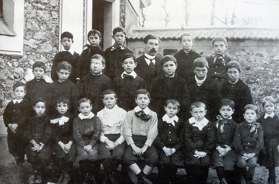 mairie-école de Crisenoy l'école de garçons vers 1913