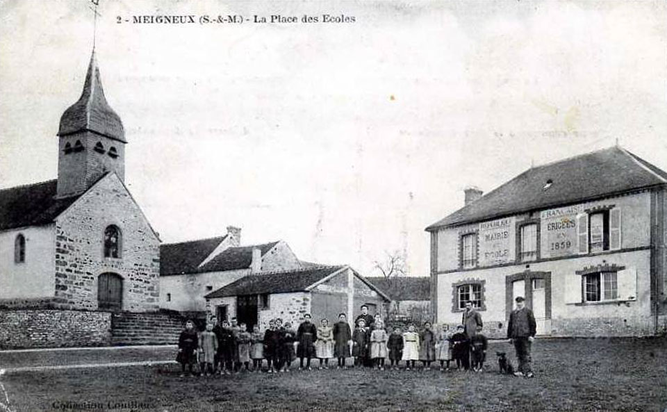 mairie et école de Meigneux