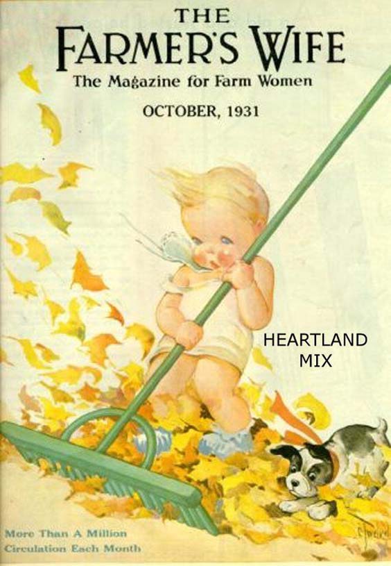 1931-10 Ratisser les feuilles mortes