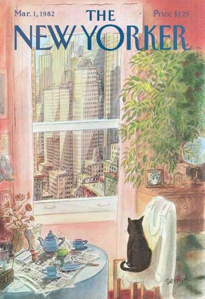 The New Yorker - le chat  la fentre