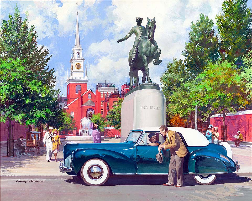 1941 Lincoln Continental: Paul Revere in bronze