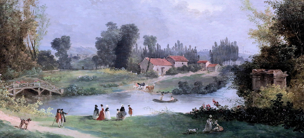 Le parc de Mauperthuis en 1787 de  Hubert Robert