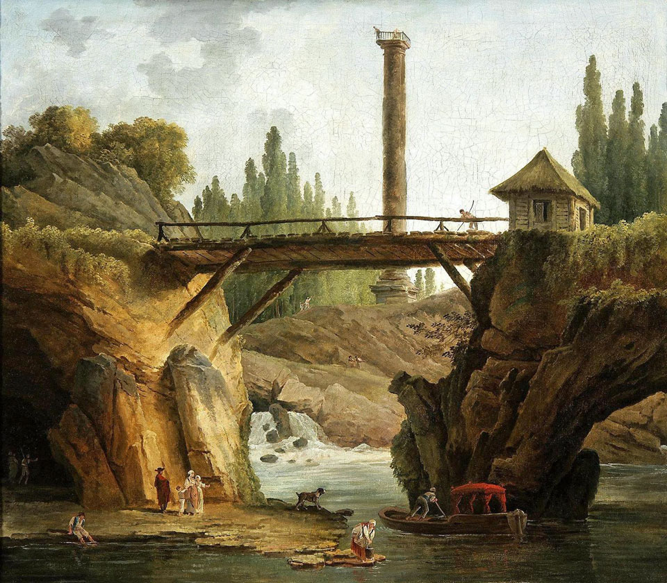 Domaine de Méréville peint par Hubert Robert