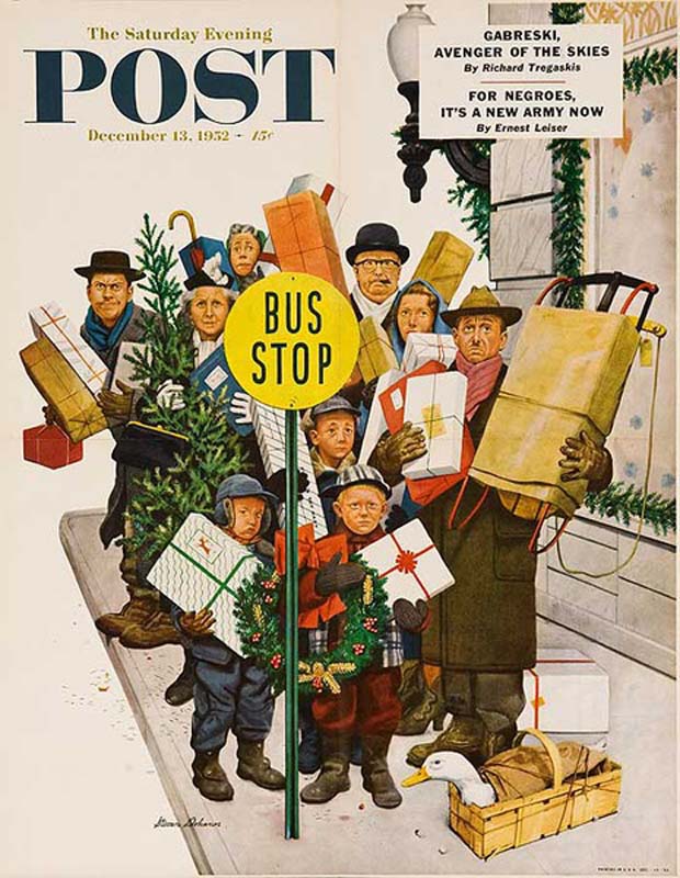 1952-12-13 Bus Stop at Christmas