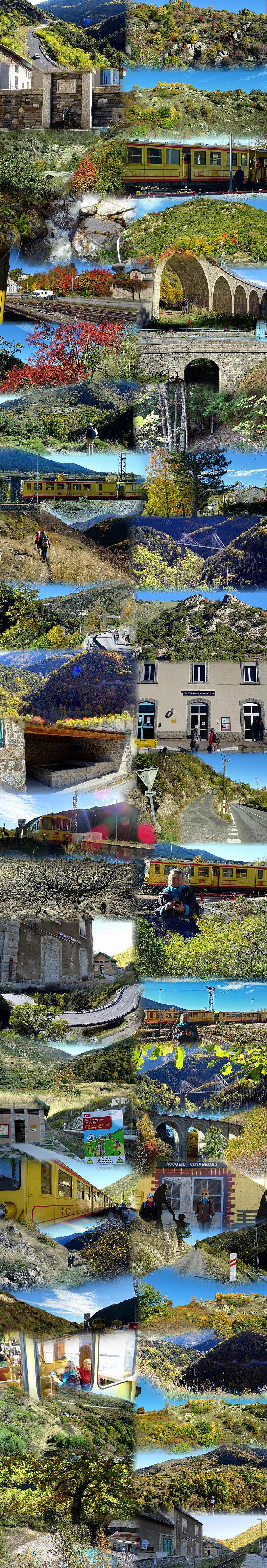 Paysages de la randonnée du train jaune