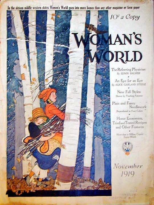1919-11 Ramassage de bois par temps venteux
