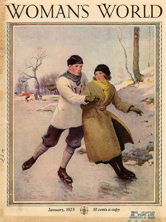 1923-01 La patineuse apprend