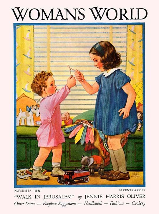 1935-11 Enfants faisant un vœu